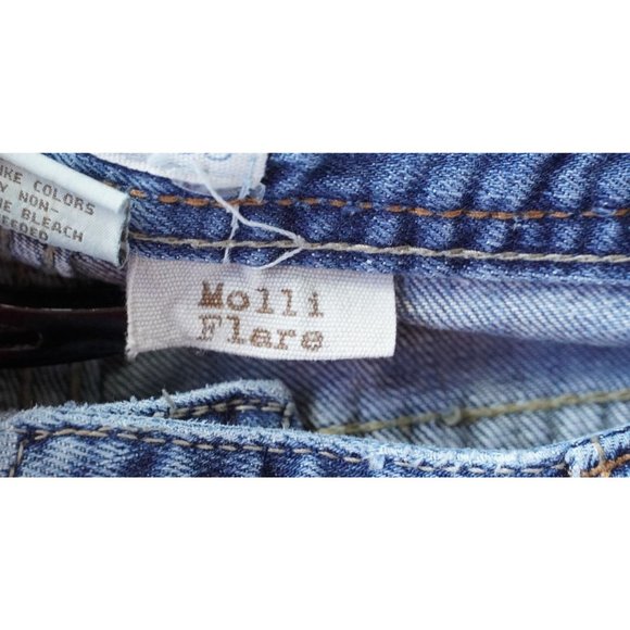 Maurices Jeans Womens Size 11 / 12 Short Molli Flare Frayed Distressed - Picture 5 of 16